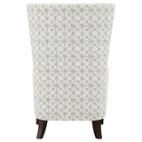 Pippin Latte Upholstered High Wingback Accent Chair - Ornate Home