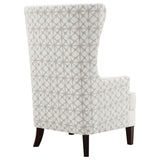 Pippin Latte Upholstered High Wingback Accent Chair - Ornate Home