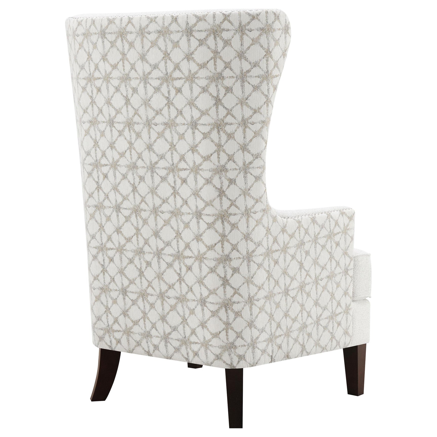 Pippin Latte Upholstered High Wingback Accent Chair - Ornate Home