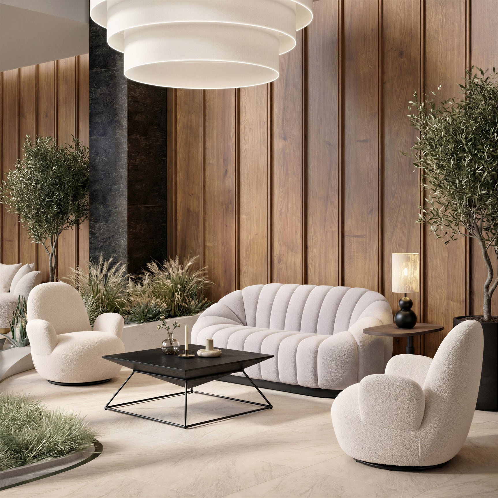 Pira Black Coffee Table - Ornate Home