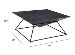 Pira Black Coffee Table - Ornate Home