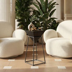 Pira Black Side Table - Ornate Home