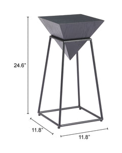 Pira Black Side Table - Ornate Home