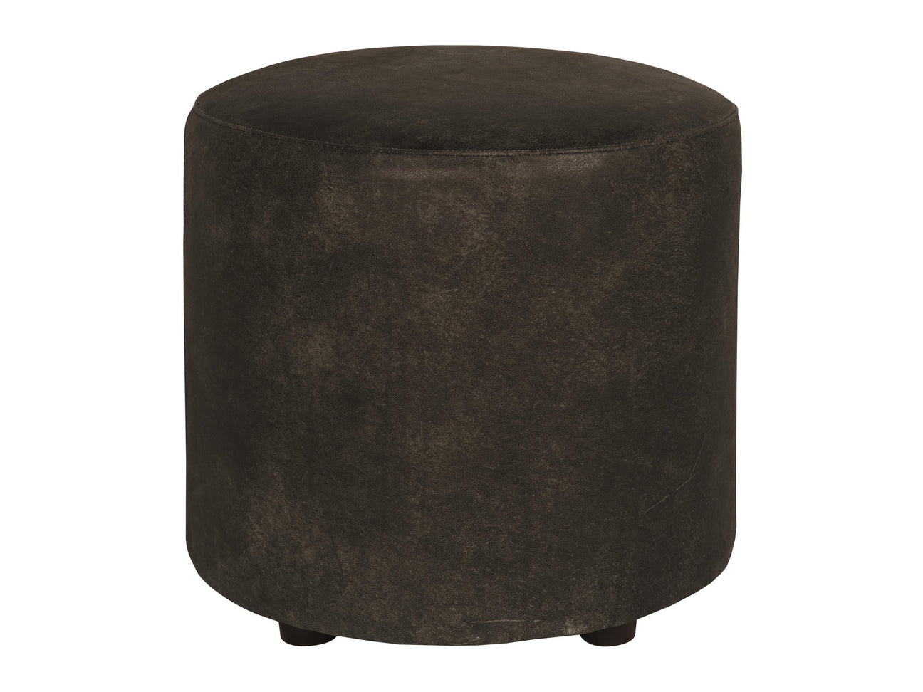 Pisa Brown Leather Ottoman - Ornate Home