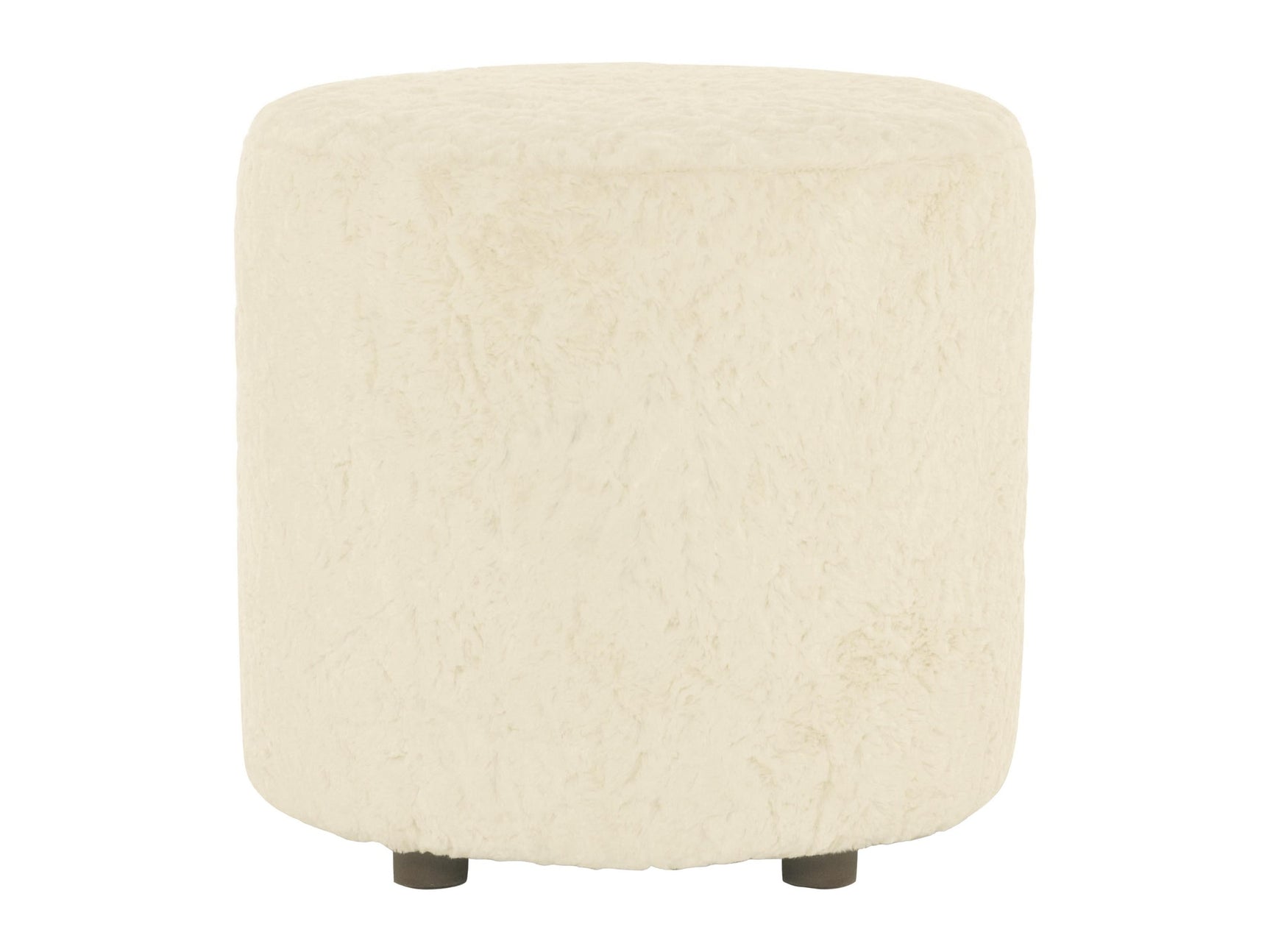 Pisa White/Cream Fabric Ottoman - Ornate Home