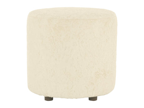 Pisa White/Cream Fabric Ottoman - Ornate Home