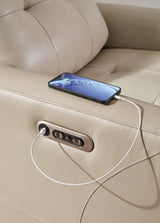 Pisgham Sand Power Recliner (Online Special Price) - Ornate Home