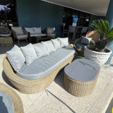 Pismo Gray Outdoor Seating Group w/ Coffee Table / 4pc - Ornate Home