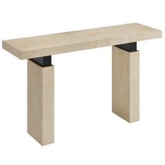 Piston Natural 52" Rectangular Wood Console Table - Ornate Home