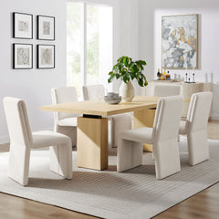 Piston Natural 82" Rectangular Wood Dining Table - Ornate Home