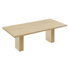 Piston Natural 82" Rectangular Wood Dining Table - Ornate Home