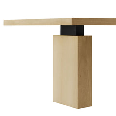 Piston Natural 82" Rectangular Wood Dining Table - Ornate Home