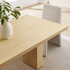 Piston Natural 82" Rectangular Wood Dining Table - Ornate Home