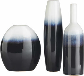 Pitfour Blue White Ceramic Outdoor Vase Set - Ornate Home