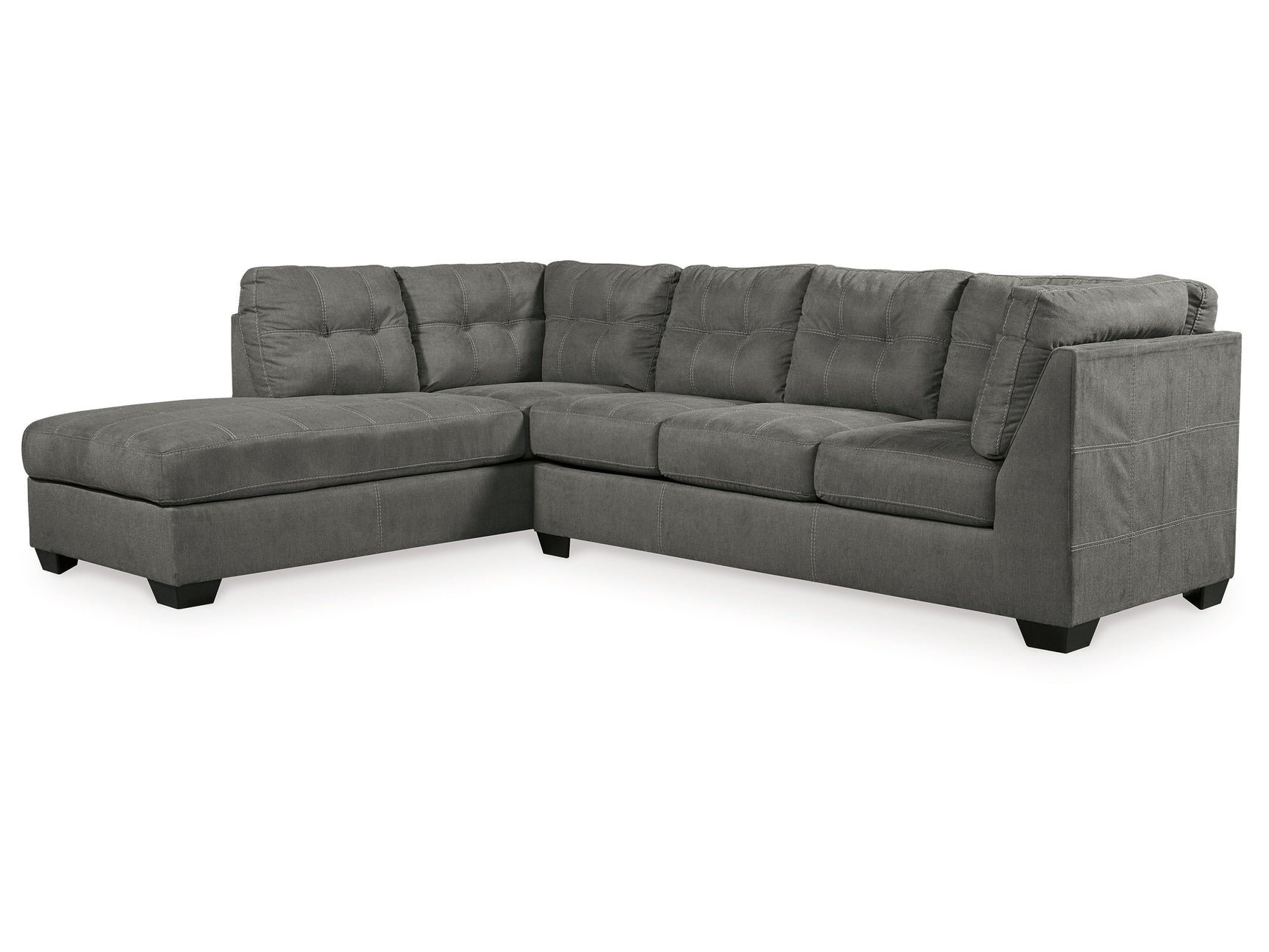 Pitkin Slate 2-Piece Sectional with Chaise - Ornate Home