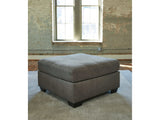 Pitkin Slate Oversized Accent Ottoman (Online Special Price) - Ornate Home