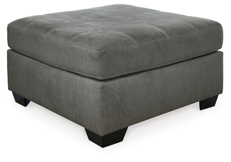 Pitkin Slate Oversized Accent Ottoman - Ornate Home