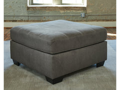 Pitkin Slate Oversized Accent Ottoman - Ornate Home
