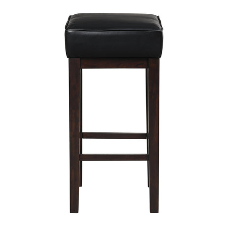 Pittsville Black/Espresso Pub Height Stool (Set of 2) - Ornate Home