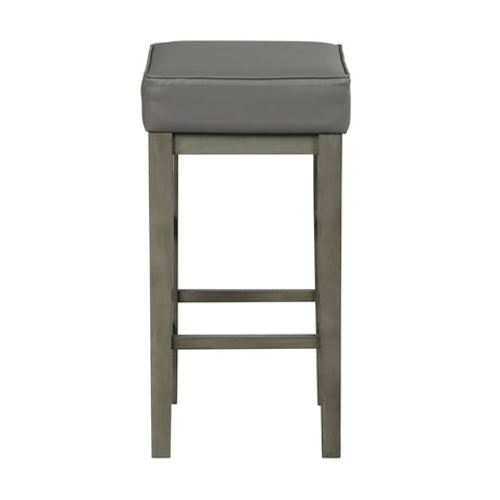 Pittsville Gray/Espresso Pub Height Stool (Set of 2) - Ornate Home