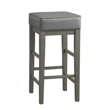 Pittsville Gray/Espresso Pub Height Stool (Set of 2) - Ornate Home