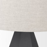 Piven Black/Gray Textured Ceramic Table Lamp - Ornate Home