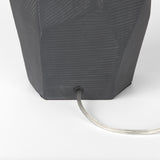 Piven Black/Gray Textured Ceramic Table Lamp - Ornate Home