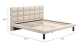 Placid Beige King Bed - Ornate Home