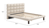 Placid Beige Queen Bed - Ornate Home