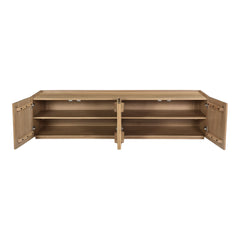 Plank Natural Media Cabinet - Ornate Home