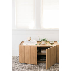 Plank Natural Media Cabinet - Ornate Home