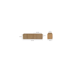 Plank Natural Media Cabinet - Ornate Home