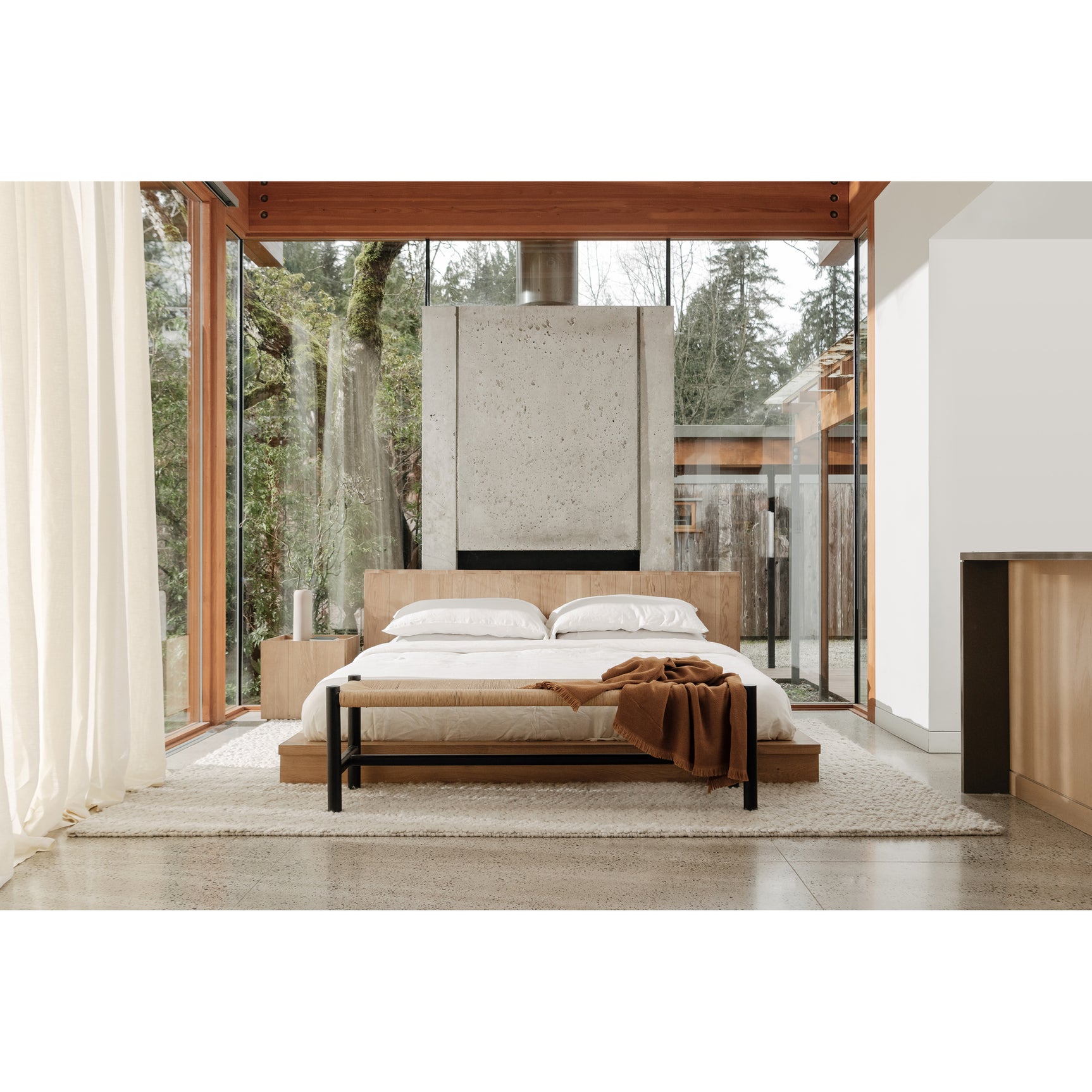 Plank Natural Queen Bed - Ornate Home