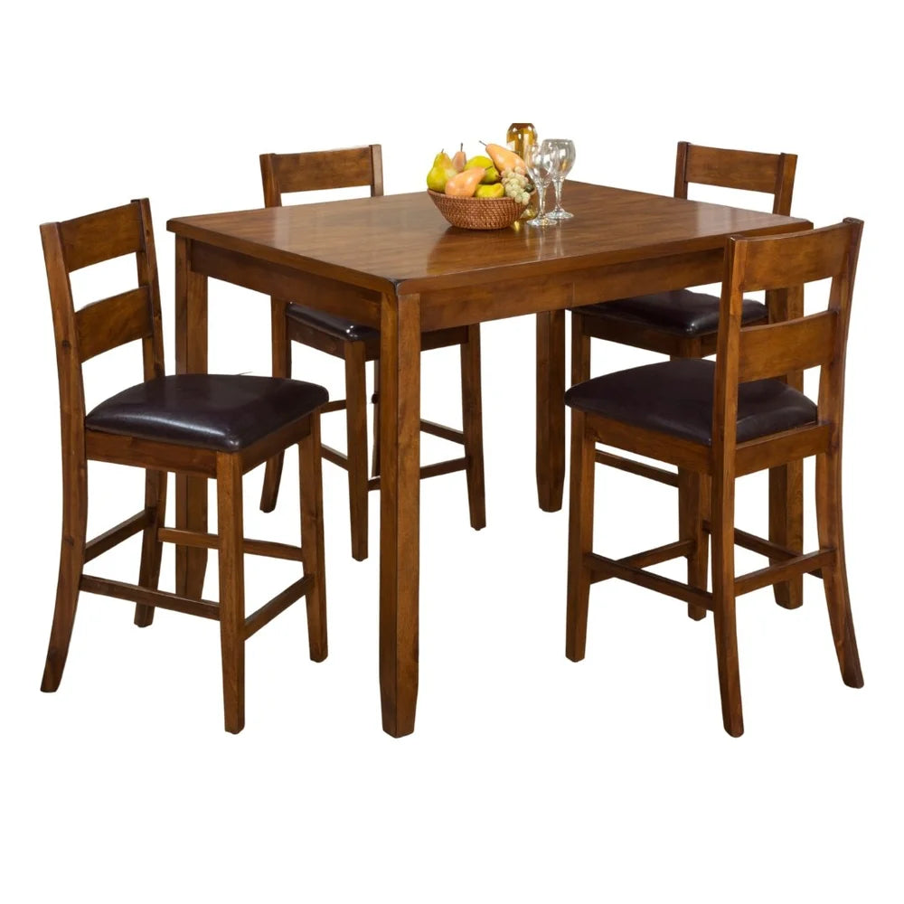 Plantation Mango Counter Height Table w/(4) Stools - Ornate Home