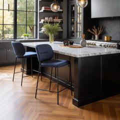 Plat Blue Counter Stool (Set of 2) - Ornate Home