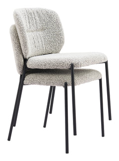 Plat Gray Dining Chair (Set of 2) - Ornate Home