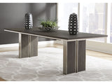 Plata Extension Dining Table in Thunder Grey - Ornate Home