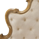 Platine de Royale Antique Platinum/Champagne Panel Bed - Ornate Home