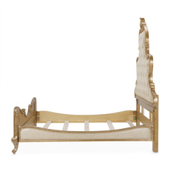 Platine de Royale Antique Platinum/Champagne Panel Bed - Ornate Home