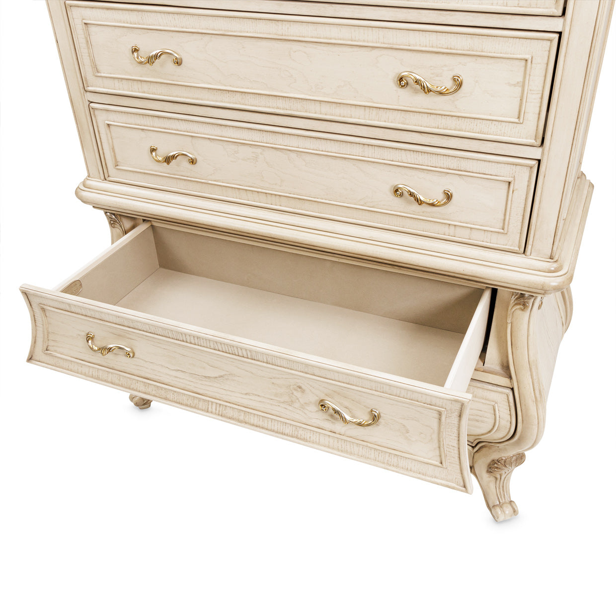 Platine de Royale Champagne 6-Drawer Chest - Ornate Home
