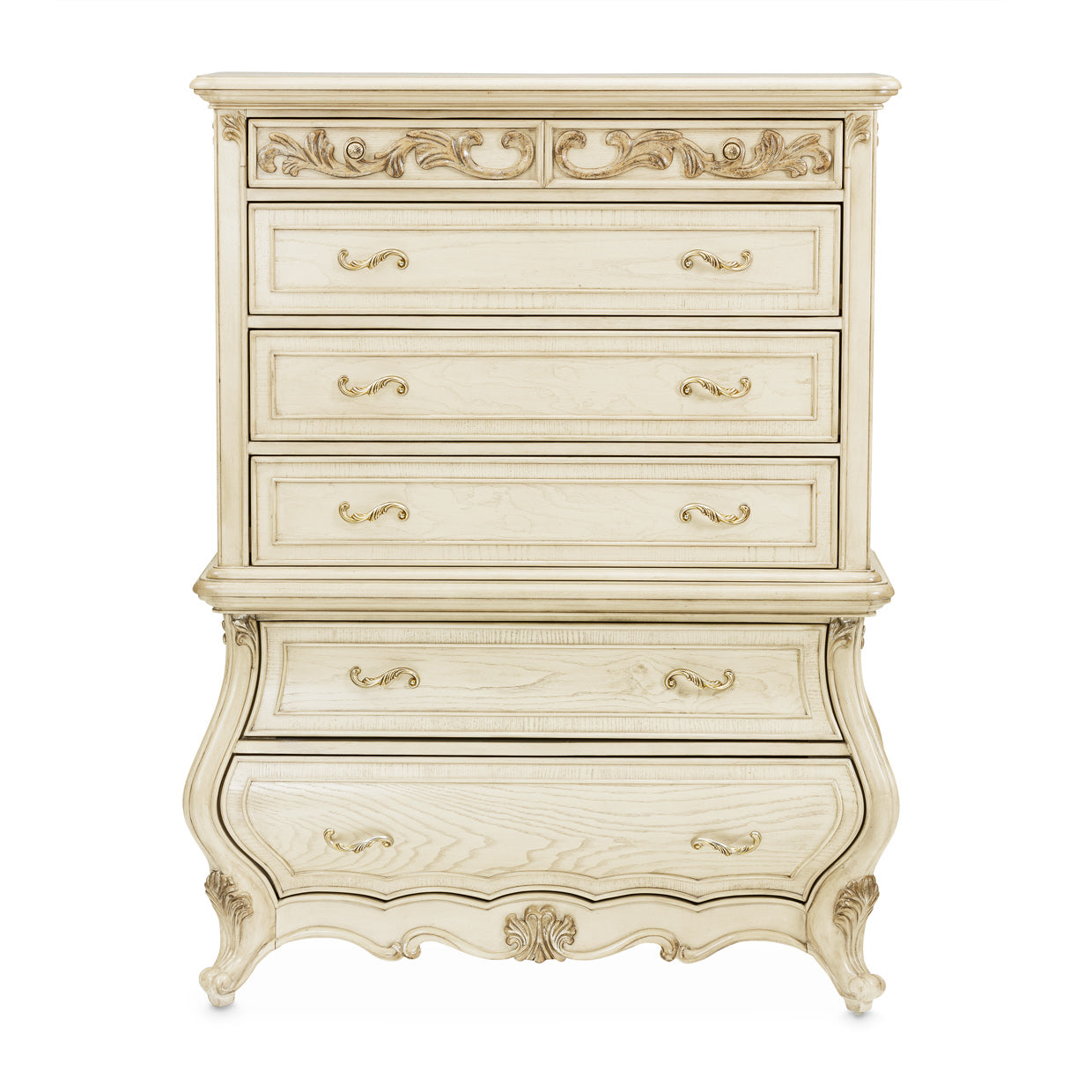 Platine de Royale Champagne 6-Drawer Chest - Ornate Home