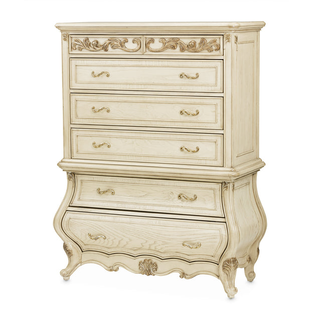 Platine de Royale Champagne 6-Drawer Chest - Ornate Home