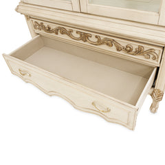 Platine de Royale Champagne Curio Cabinet - Ornate Home