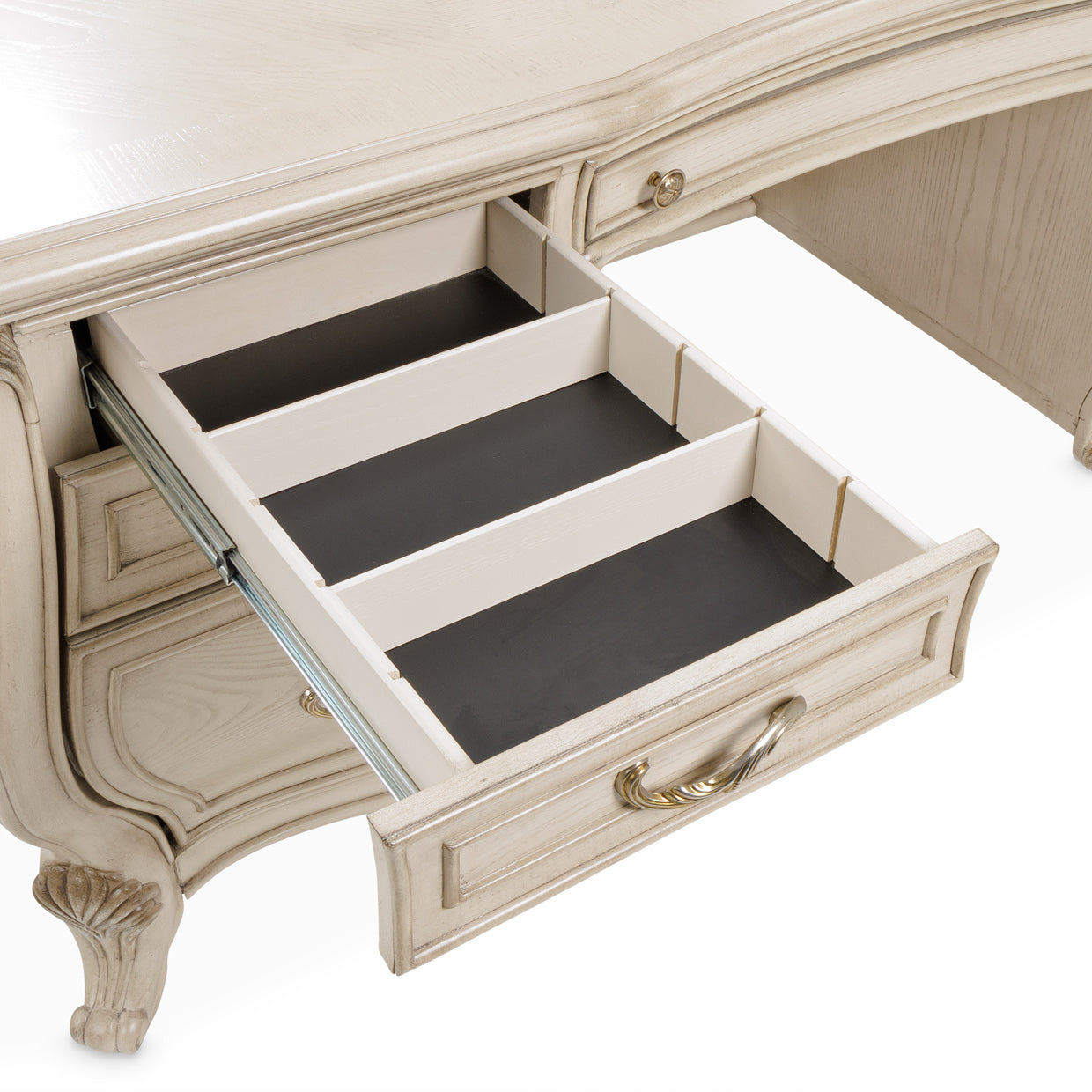 Platine de Royale Champagne Desk - Ornate Home