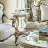 Platine de Royale Champagne End Table - Ornate Home