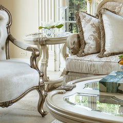 Platine de Royale Champagne End Table - Ornate Home