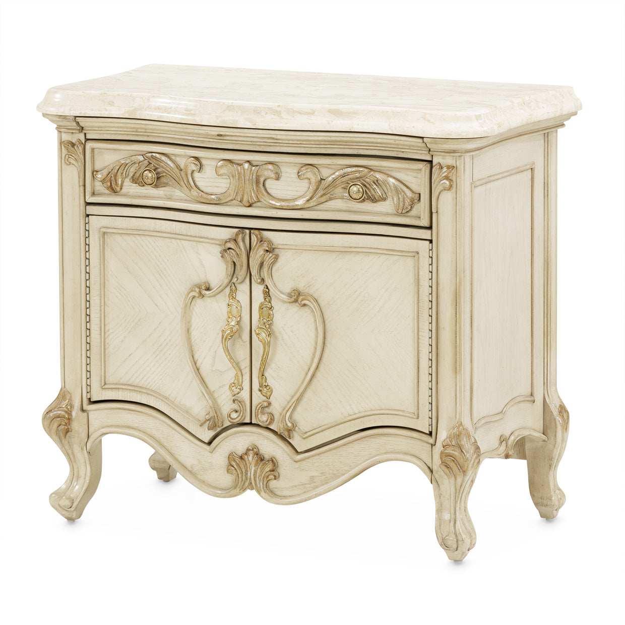 Platine de Royale Champagne Nightstand - Ornate Home