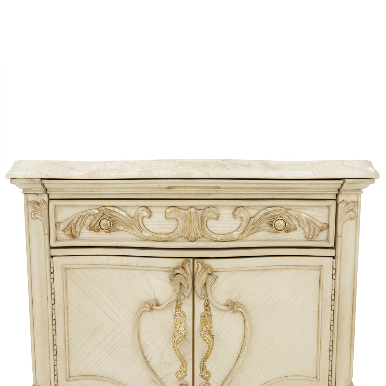 Platine de Royale Champagne Nightstand - Ornate Home