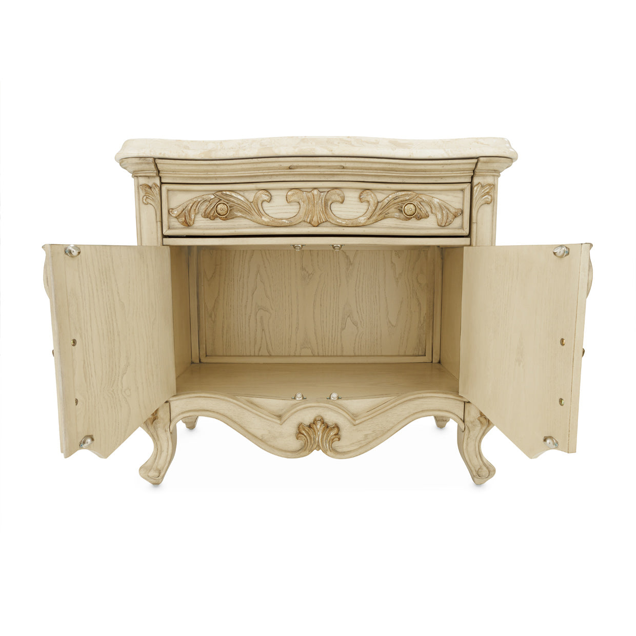 Platine de Royale Champagne Nightstand - Ornate Home