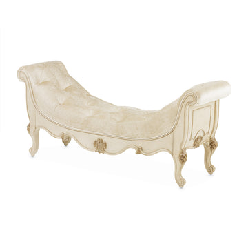 Platine de Royale Champagne Non-Storage Bed Bench - Ornate Home